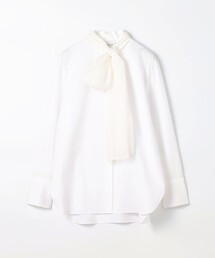 TOMORROWLAND collection | コンパクトブロード シフォンボウタイブラウス(シャツ/ブラウス)