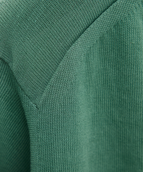 DESIGNWORKS(デザインワークス)の「ICE COTTON ニット ポロシャツ(ポロシャツ・メンズ・サックスブルー/グレー/オレンジ/グリーン/ブラック・46/48/50)」の7枚目の写真