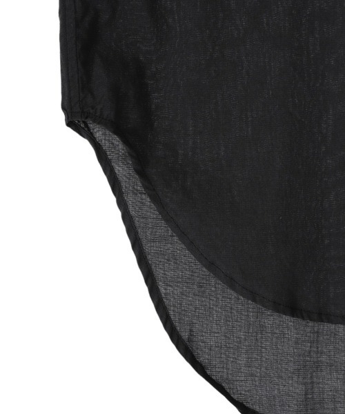 marka（マーカ）の「marka / マーカ：SKIPPER SHIRT - ORGANIC COTTON LOAN -：M24A-10SH02B[COR]（Tシャツ/カットソー・メンズ・ブラック・1/2）」の5枚目の写真