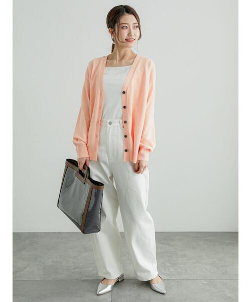 Te chichi（テチチ）の「ホワイトデニムバレルパンツ（デニムパンツ・レディース・ホワイト・M/S）」の5枚目の写真