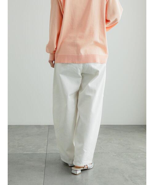 Te chichi（テチチ）の「ホワイトデニムバレルパンツ（デニムパンツ・レディース・ホワイト・M/S）」の6枚目の写真