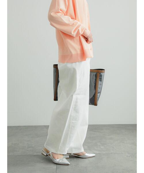 Te chichi（テチチ）の「ホワイトデニムバレルパンツ（デニムパンツ・レディース・ホワイト・M/S）」の7枚目の写真