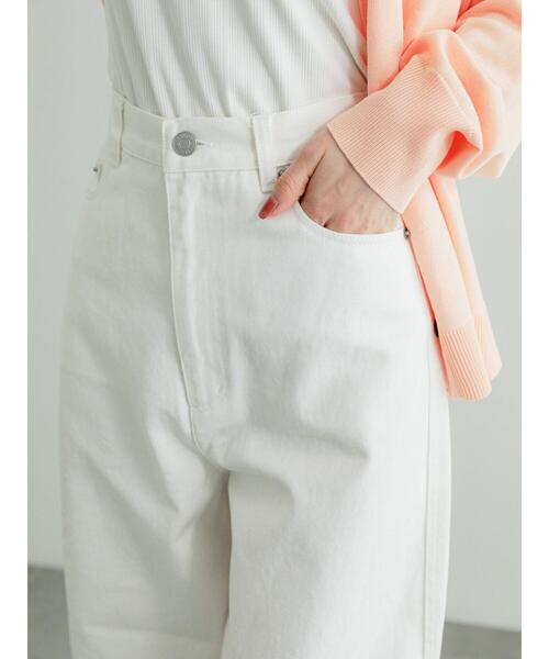 Te chichi（テチチ）の「ホワイトデニムバレルパンツ（デニムパンツ・レディース・ホワイト・M/S）」の8枚目の写真