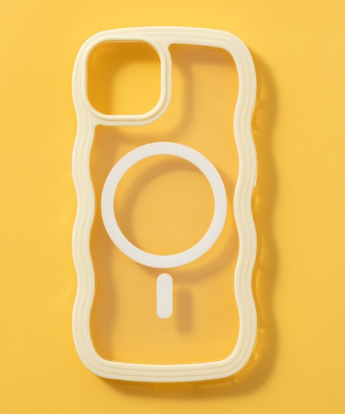 emonique(エモニーク)の「iPhoneケース カバー ウェーブ うねうね magsafe搭載【12/12pro/13/13pro/14/14pro/14promax対応】(スマホケース/カバー・レディース・イエロー/ライトパープル/ホワイト/ピンク/ブルー/ライトブルー/ブラック・iPhone 12/iPhone 12 Pro/iPhone 13/iPhone 13 Pro/iPhone 14/iPhone 14 Pro/iPhone 14 Pro Max)」の9枚目の写真