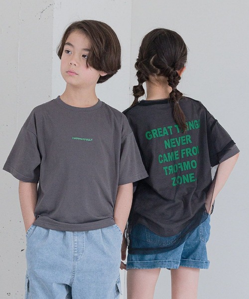 LEBORELA カラフルプリント 半袖Tシャツ セール】ヘビロッTEE/プリント半袖/976050（Tシャツ/カットソー
