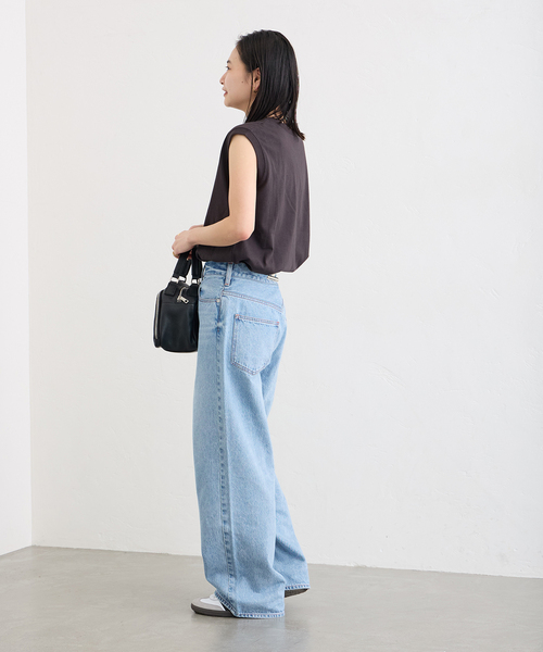 JOURNAL STANDARD（ジャーナルスタンダード）の「汗ジミ防止天竺ノースリーブ（Tシャツ/カットソー・レディース・グレー/ブラック/ホワイト/グリーン/イエロー・FREE）」の14枚目の写真