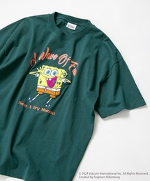JEANS MATE | スポンジボブ オリジナルデザインTシャツ パトリック　イカルド　ドロップショルダー ビッグシルエット　ユニセックス(Tシャツ/カットソー)