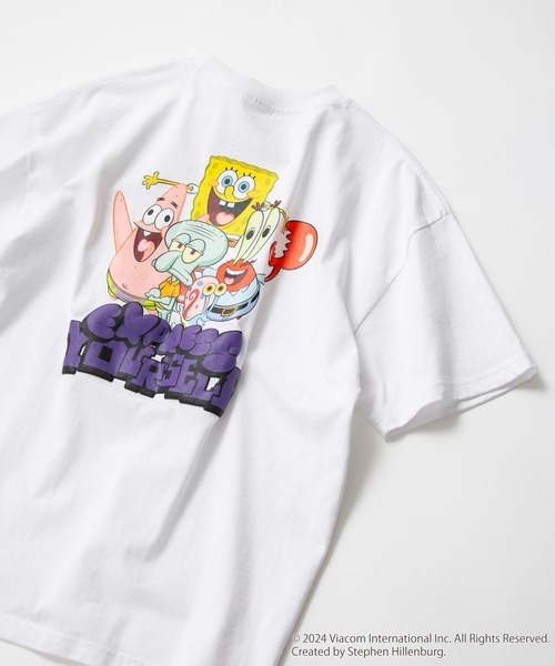 JEANS MATE(ジーンズメイト)の「スポンジボブ オリジナルデザインTシャツ パトリック イカルド ドロップショルダー ビッグシルエット ユニセックス(Tシャツ/カットソー・メンズ・ベージュ系その他/ホワイト系その他2/ブルー系その他2/グリーン系その他・MEDIUM/SMALL/X-LARGE/LARGE)」の2枚目の写真