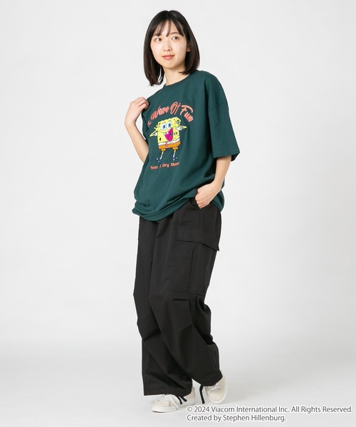 JEANS MATE(ジーンズメイト)の「スポンジボブ オリジナルデザインTシャツ パトリック イカルド ドロップショルダー ビッグシルエット ユニセックス(Tシャツ/カットソー・メンズ・ベージュ系その他/ホワイト系その他2/ブルー系その他2/グリーン系その他・MEDIUM/SMALL/X-LARGE/LARGE)」の20枚目の写真