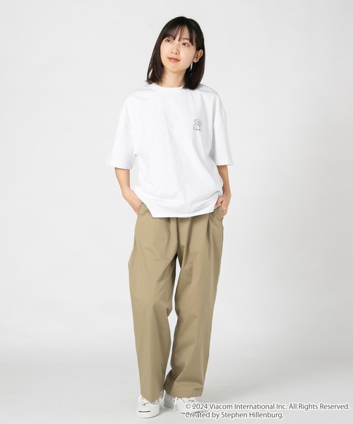 JEANS MATE(ジーンズメイト)の「スポンジボブ オリジナルデザインTシャツ パトリック イカルド ドロップショルダー ビッグシルエット ユニセックス(Tシャツ/カットソー・メンズ・ベージュ系その他/ホワイト系その他2/ブルー系その他2/グリーン系その他・MEDIUM/SMALL/X-LARGE/LARGE)」の15枚目の写真