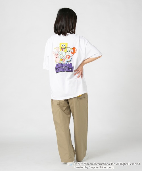 JEANS MATE(ジーンズメイト)の「スポンジボブ オリジナルデザインTシャツ パトリック イカルド ドロップショルダー ビッグシルエット ユニセックス(Tシャツ/カットソー・メンズ・ベージュ系その他/ホワイト系その他2/ブルー系その他2/グリーン系その他・MEDIUM/SMALL/X-LARGE/LARGE)」の14枚目の写真