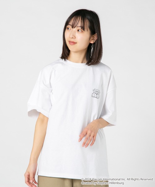 JEANS MATE(ジーンズメイト)の「スポンジボブ オリジナルデザインTシャツ パトリック イカルド ドロップショルダー ビッグシルエット ユニセックス(Tシャツ/カットソー・メンズ・ベージュ系その他/ホワイト系その他2/ブルー系その他2/グリーン系その他・MEDIUM/SMALL/X-LARGE/LARGE)」の12枚目の写真