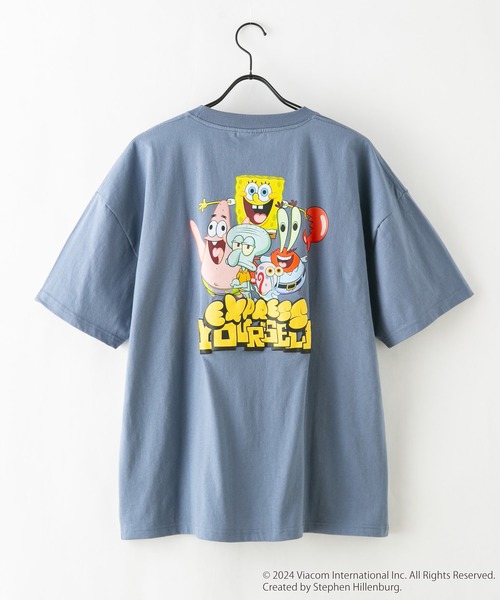JEANS MATE(ジーンズメイト)の「スポンジボブ オリジナルデザインTシャツ パトリック イカルド ドロップショルダー ビッグシルエット ユニセックス(Tシャツ/カットソー・メンズ・ベージュ系その他/ホワイト系その他2/ブルー系その他2/グリーン系その他・MEDIUM/SMALL/X-LARGE/LARGE)」の7枚目の写真