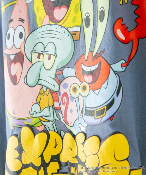 JEANS MATE(ジーンズメイト)の「スポンジボブ オリジナルデザインTシャツ パトリック イカルド ドロップショルダー ビッグシルエット ユニセックス(Tシャツ/カットソー・メンズ・ベージュ系その他/ホワイト系その他2/ブルー系その他2/グリーン系その他・MEDIUM/SMALL/X-LARGE/LARGE)」の10枚目の写真