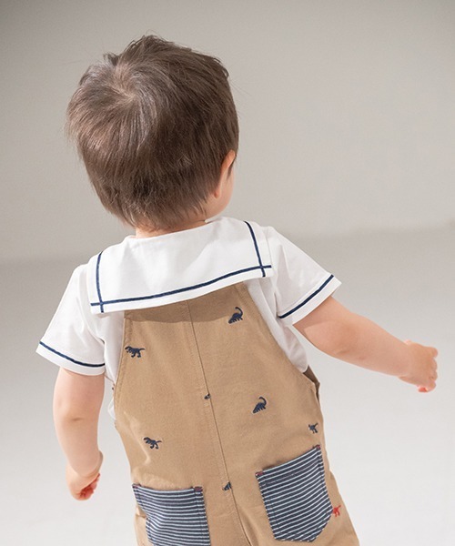 sense of wonder(センスオブワンダー)の「セーラーTシャツ(花粉ガード)(Tシャツ/カットソー・キッズ・ネイビー/オフホワイト・80cm/90cm/100cm/110cm/120cm/130cm)」の17枚目の写真