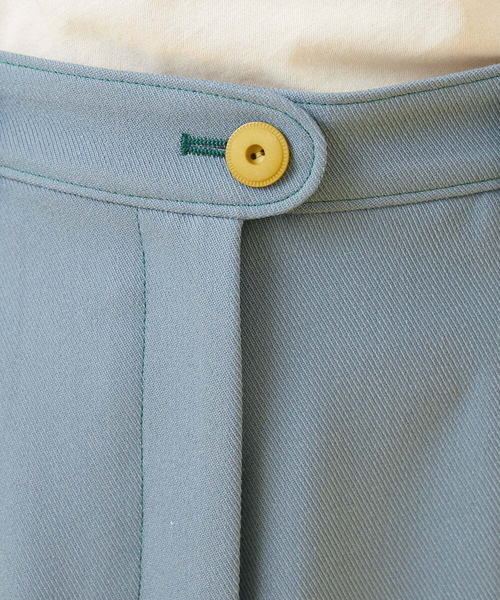 Jocomomola（ホコモモラ）の「TRツイル 刺繍ストレートパンツ（その他パンツ・レディース・ダークインディゴブルー/ベージュ・42/40）」の20枚目の写真