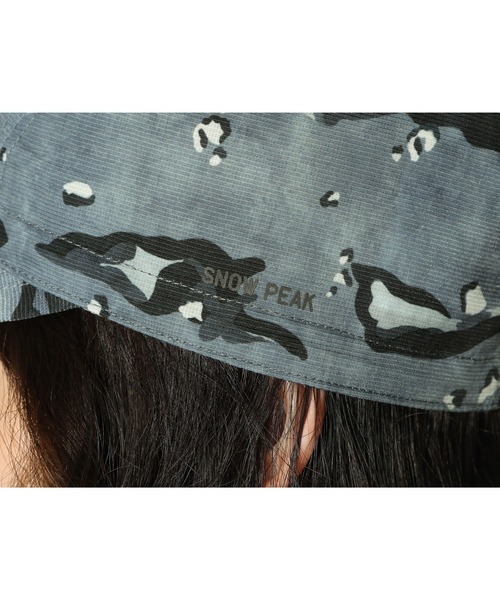 Snow Peak(スノーピーク)の「Printed Breathable Quick Dry Cap クイックドライ(キャップ・メンズ・グレー/カーキ・1/2)」の8枚目の写真
