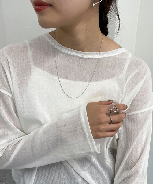 fredy emue（フレディエミュ）の「ステンレスキャシャアジャストネックレス（ネックレス・レディース・ゴールド/シルバー・FREE）」の2枚目の写真