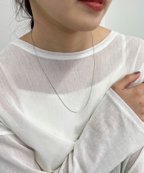 fredy emue（フレディエミュ）の「ステンレスキャシャアジャストネックレス（ネックレス・レディース・ゴールド/シルバー・FREE）」の4枚目の写真