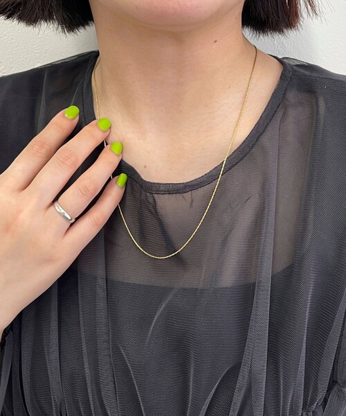 fredy emue（フレディエミュ）の「ステンレスキャシャアジャストネックレス（ネックレス・レディース・ゴールド/シルバー・FREE）」の5枚目の写真