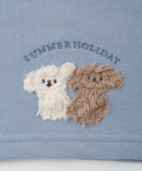 tutuanna（チュチュアンナ）の「[とにかくさらっと涼しい]もこもこトイプードル刺繍裏毛ショートパンツ（その他ルームウェア・レディース・サックスブルー/ピンク/チャコール・M/S/L）」の13枚目の写真