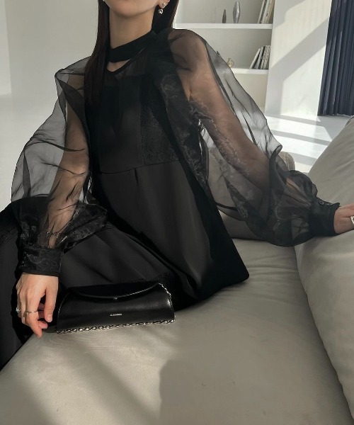organdy bolero lace patchwork ライトブルーおまけ付 WILLFULLY（ウィルフリー）の「organdy bolero lace patchwork 3