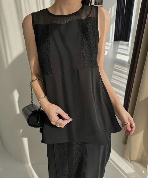 WILLFULLY（ウィルフリー）の「organdy bolero lace patchwork 3