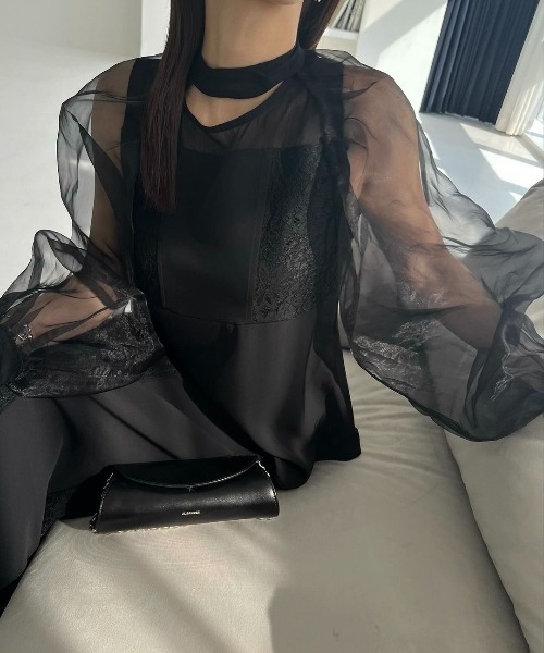 WILLFULLY（ウィルフリー）の「organdy bolero lace patchwork 3