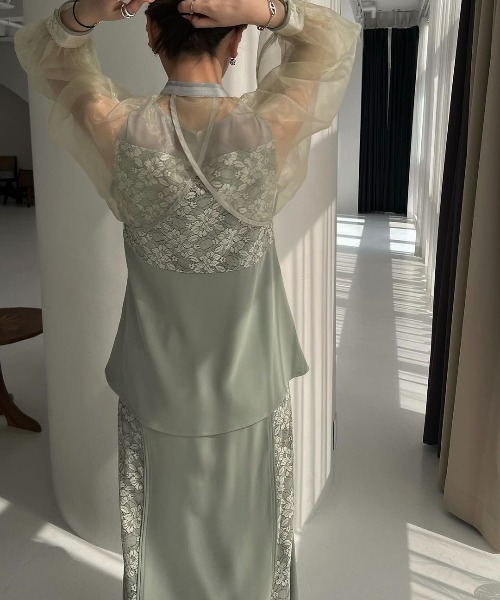 WILLFULLY（ウィルフリー）の「organdy bolero lace patchwork 3