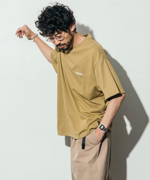 PENDLETON（ペンドルトン）の「PENDLETON/ペンドルトン 別注 バックプリント クルーネックTシャツ/刺繍ロゴ（Tシャツ/カットソー・メンズ・マスタード/オフホワイト/ブラック/オリーブ・MEDIUM/LARGE/SMALL）」の14枚目の写真