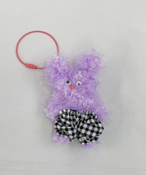 fredy emue（フレディエミュ）の「もけもけ手作りキット（チャーム・レディース・ブラック/ライトグレー/ホワイト/ミント/アイボリー/ラベンダー/グレイッシュブルー・FREE）」の7枚目の写真