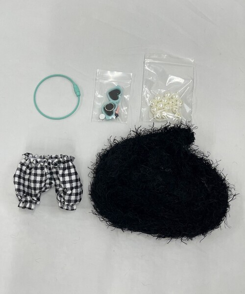 fredy emue（フレディエミュ）の「もけもけ手作りキット（チャーム・レディース・ブラック/ライトグレー/ホワイト/ミント/アイボリー/ラベンダー/グレイッシュブルー・FREE）」の15枚目の写真