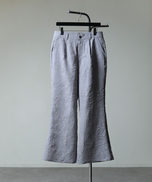 NILWAY（ニルウェイ）の「ワッシャー加工フレアパンツ/ワッシャーデザインフレアベルボトムパンツ（その他パンツ・メンズ・ライトグレー/ブラック・SMALL/LARGE/MEDIUM）」の21枚目の写真