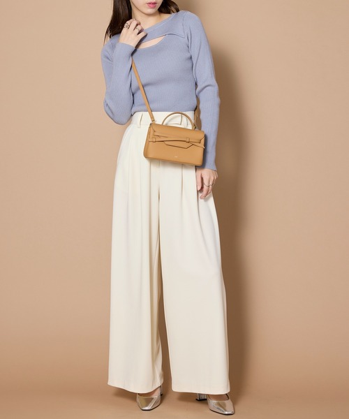 tov（トーヴ）の「【TOV】MIMI S / T25S07B527（ショルダーバッグ・レディース・アイボリー/ブラック/ベージュ/ブラウン/ピンク/キャメル/グレー・FREE）」の12枚目の写真