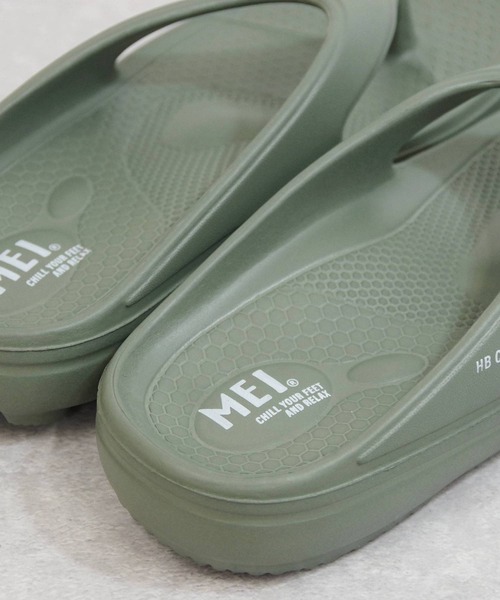 MEI(メイ)の「MEI/メイ トングサンダル フラットサンダル【241022】(サンダル・レディース・グレー/ブラック/オフホワイト/カーキ・23.5/22.5/25.5/26.5)」の13枚目の写真