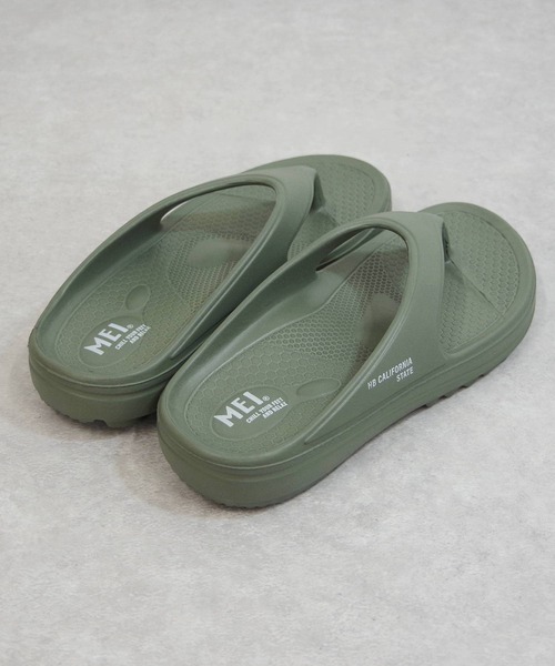 MEI(メイ)の「MEI/メイ トングサンダル フラットサンダル【241022】(サンダル・レディース・グレー/ブラック/オフホワイト/カーキ・23.5/22.5/25.5/26.5)」の12枚目の写真