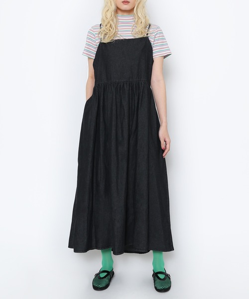 PUNYUS（プニュズ）の「マルチボーダーハイネックリブＴシャツ（Tシャツ/カットソー・レディース・オレンジ/ピンク・1/2/3/4）」の6枚目の写真