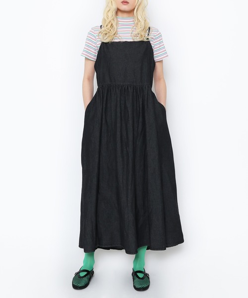 PUNYUS（プニュズ）の「マルチボーダーハイネックリブＴシャツ（Tシャツ/カットソー・レディース・オレンジ/ピンク・1/2/3/4）」の7枚目の写真