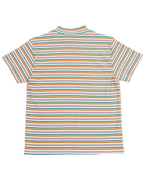 PUNYUS（プニュズ）の「マルチボーダーハイネックリブＴシャツ（Tシャツ/カットソー・レディース・オレンジ/ピンク・1/2/3/4）」の22枚目の写真