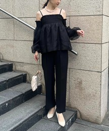 one after another NICE CLAUP | オフショルブラウスセットパンツ(セットアップ)