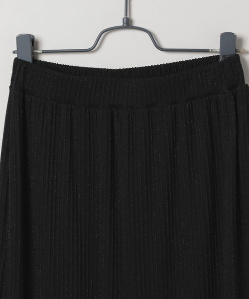 JEANASIS（ジーナシス）の「ラメリブナロースカート/126671（スカート・レディース・ブラック/ホワイト/レッド/オレンジ・FREE）」の5枚目の写真