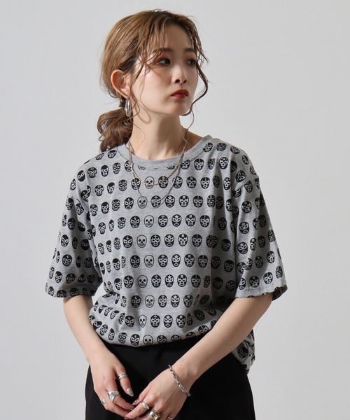 FUNALIVE(ファンアライブ)の「総柄 半袖Tシャツ(Tシャツ/カットソー・メンズ・オフホワイト/グレー/ホワイト系1/ホワイト系2/グレー系2/グレー系1・L/LL/M)」の14枚目の写真