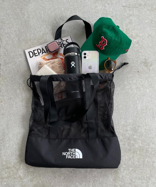 THE NORTH FACE（ザノースフェイス）の「【THE NORTH FACE】WL MESH BAG（トートバッグ・レディース・ブラック/ホワイト・FREE）」の4枚目の写真