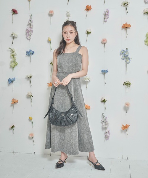 ANDGEEBEE（アンジービー）の「タックショルダーバッグ（ショルダーバッグ・レディース・シルバー/ブラック・FREE）」の15枚目の写真