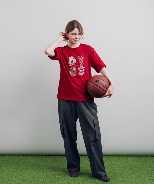 MUHET(ミュエータ)の「手書きアソートTシャツ(Tシャツ/カットソー・レディース・ベージュ/チャコールグレー/オフホワイト/レッド/ホワイト系その他・X-LARGE/MEDIUM)」の5枚目の写真