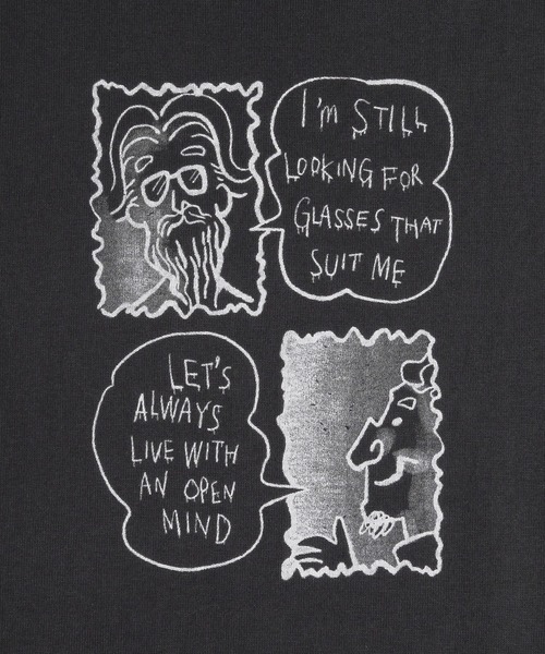 MUHET(ミュエータ)の「手書きアソートTシャツ(Tシャツ/カットソー・レディース・ベージュ/チャコールグレー/オフホワイト/レッド/ホワイト系その他・X-LARGE/MEDIUM)」の6枚目の写真