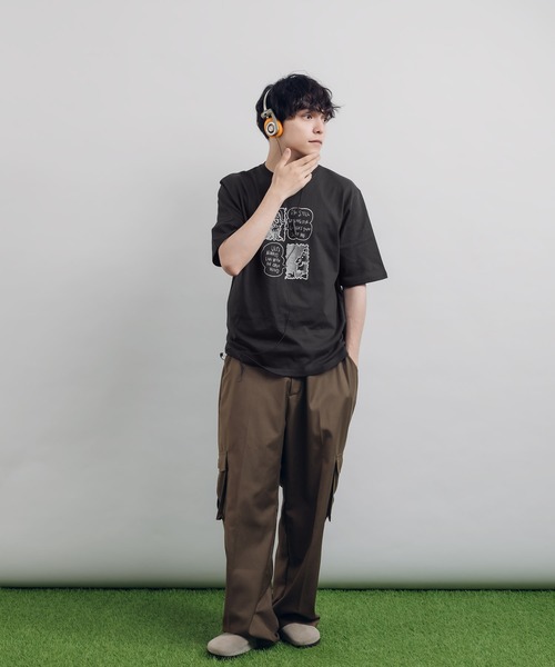 MUHET(ミュエータ)の「手書きアソートTシャツ(Tシャツ/カットソー・レディース・ベージュ/チャコールグレー/オフホワイト/レッド/ホワイト系その他・X-LARGE/MEDIUM)」の15枚目の写真