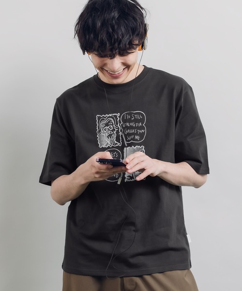 MUHET(ミュエータ)の「手書きアソートTシャツ(Tシャツ/カットソー・レディース・ベージュ/チャコールグレー/オフホワイト/レッド/ホワイト系その他・X-LARGE/MEDIUM)」の12枚目の写真