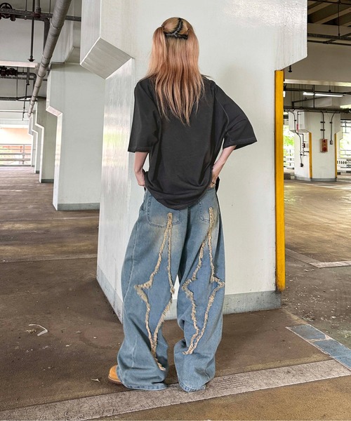 sedacle(セダクル)の「メタルプレート加工TEE(Tシャツ/カットソー・メンズ・ブラック/レッド/ブルー/チャコールグレー・LARGE/MEDIUM/SMALL)」の8枚目の写真