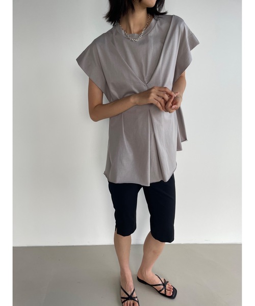 フロントタックデザインT（Tシャツ/カットソー）｜Didot.showroom（ディドット ショールーム）